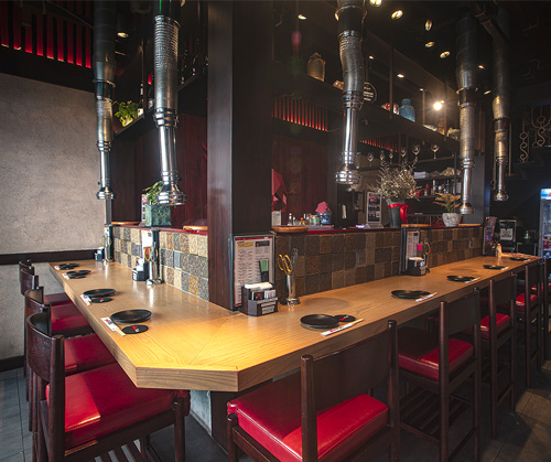 nikutaro restaurant counter
